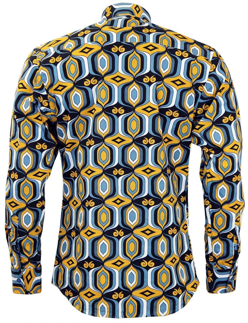 Sunrise Retro High Collar Mod Shirt - Image 2