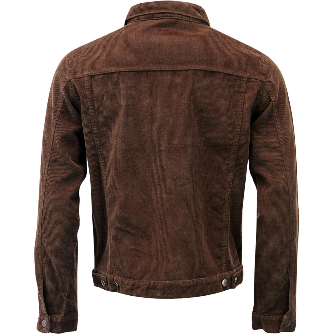 Woburn Retro Mod Cord Western Jacket In Tawny Port - Image 6