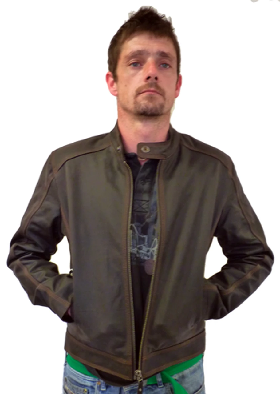 Hopper Retro Indie Leather Racer Jacket By MADCAP - Image 5