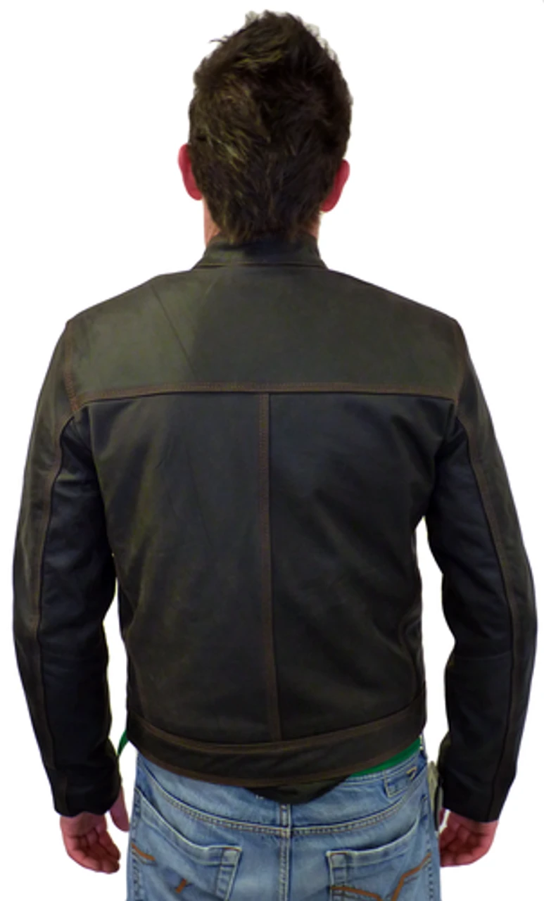 Hopper Retro Indie Leather Racer Jacket By MADCAP - Image 3