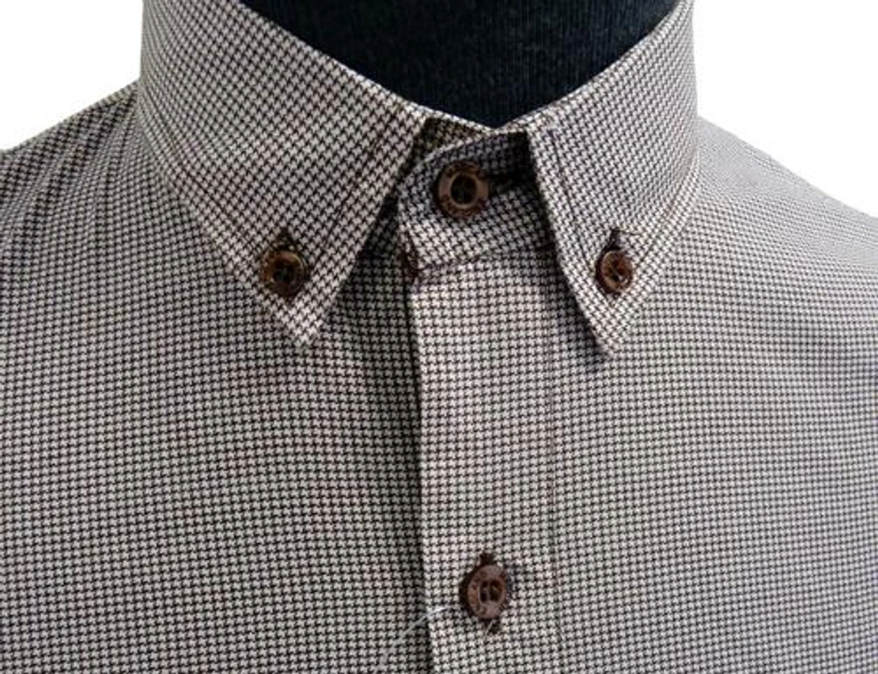 'Hound-Dog' Mens Mod Puppytooth Shirt By MADCAP C