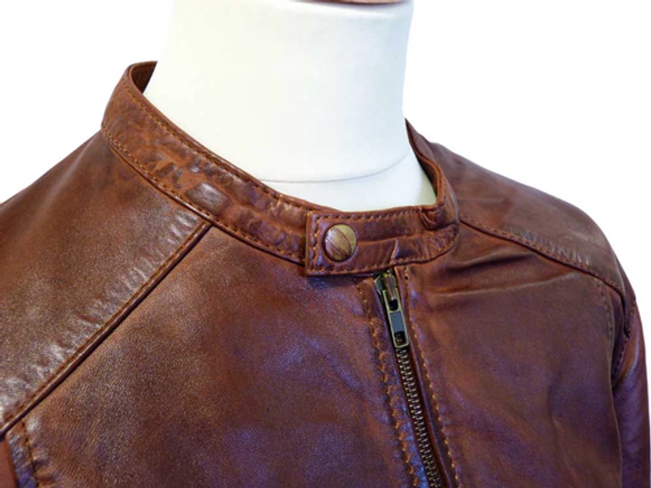 Harper Retro Indie Leather Jacket - Image 4