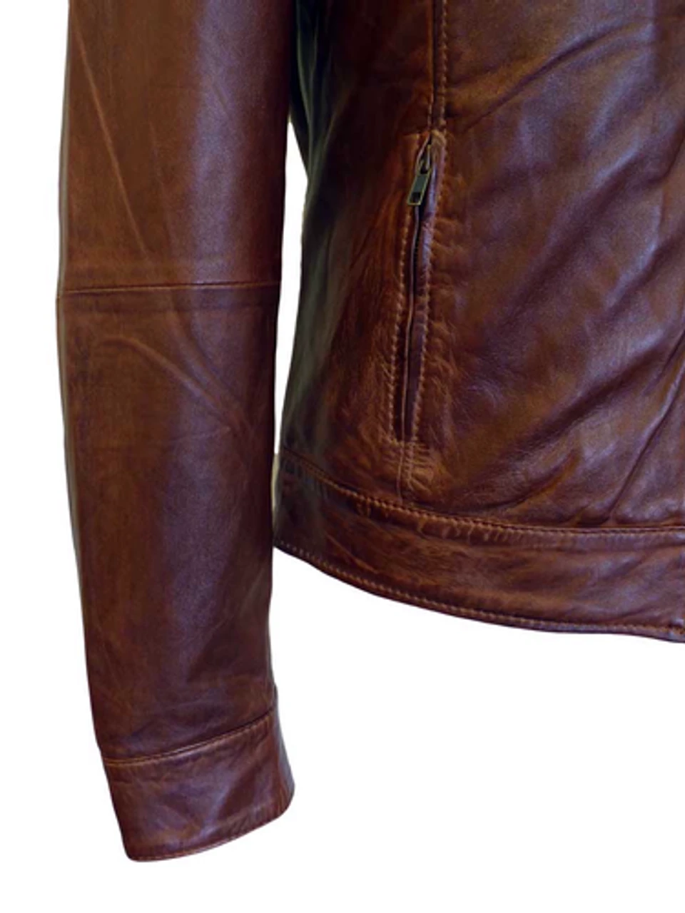 Harper Retro Indie Leather Jacket - Image 3