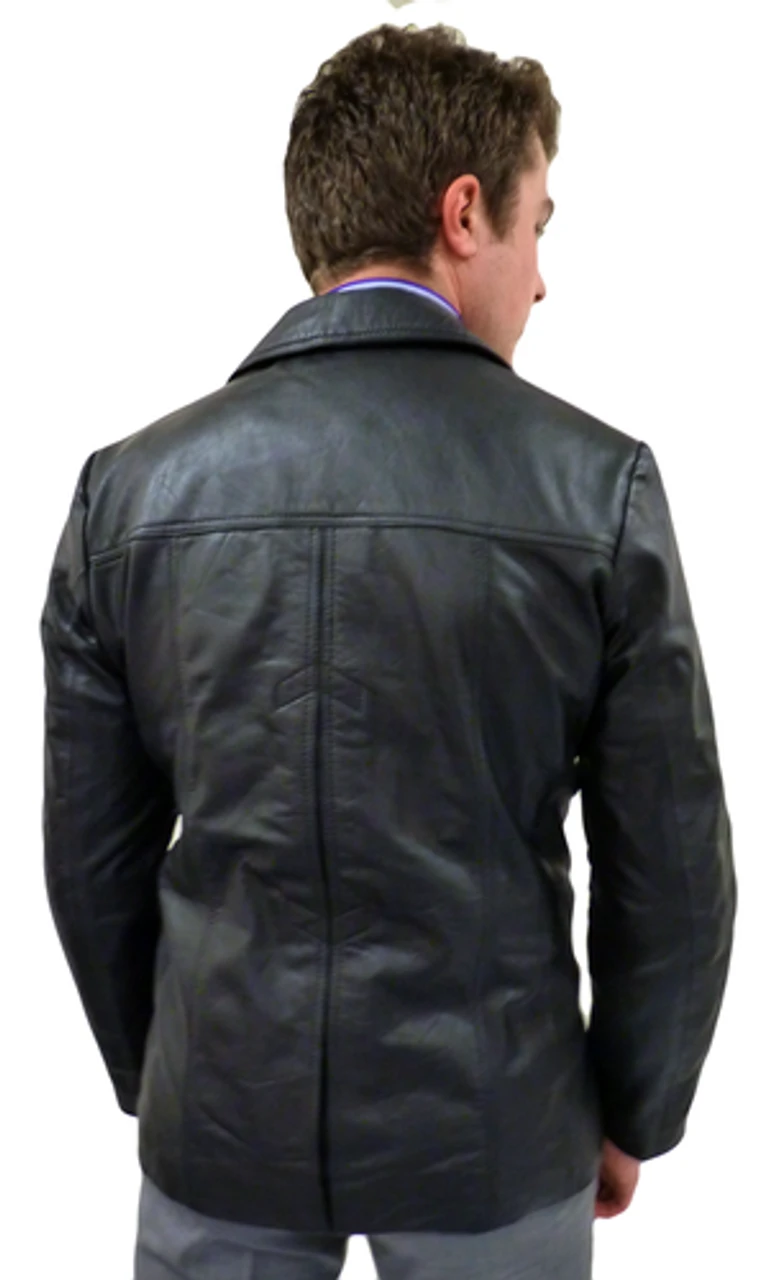 West 1 Gibson Retro Leather Jacket By MADCAP (Bl) - Image 3