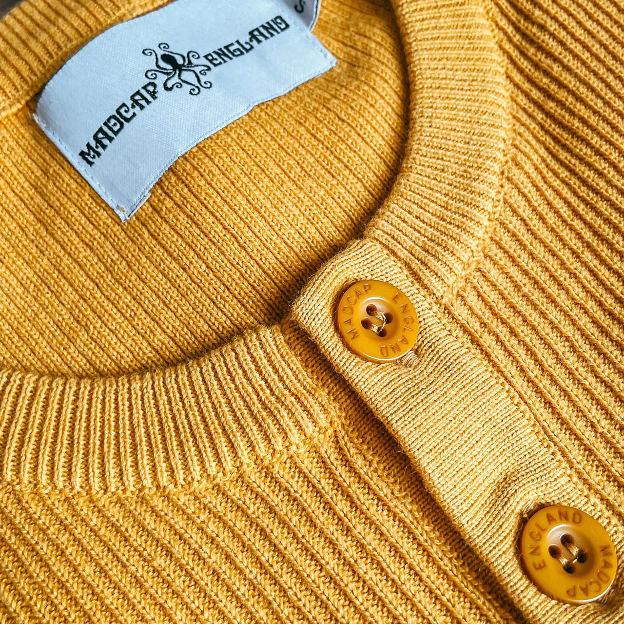 Caine Ribbed Grandad Top (Rust) - Image 17