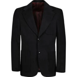Montana Retro 70s Cord Blazer BLACK