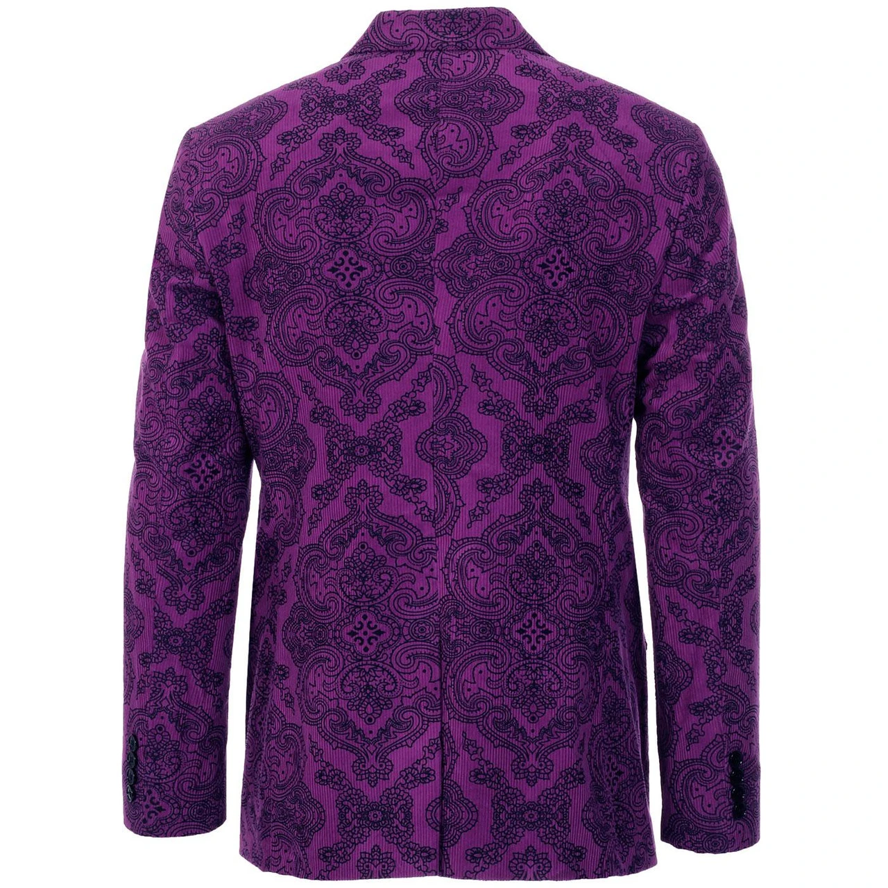 Purple Paisley Rave 60s Cord Blazer - Image 2