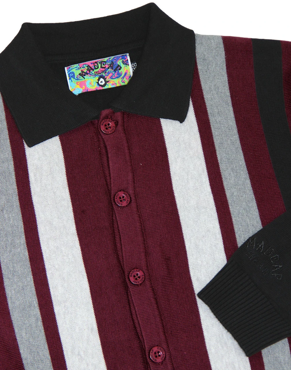 Baltimore Mod Stripe Polo Cardigan