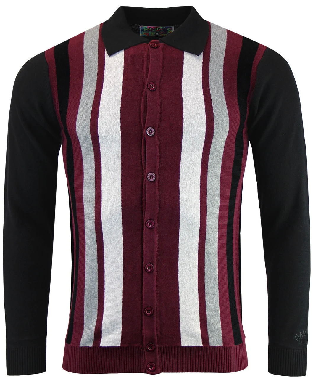 Baltimore Mod Stripe Polo Cardigan - Image 3