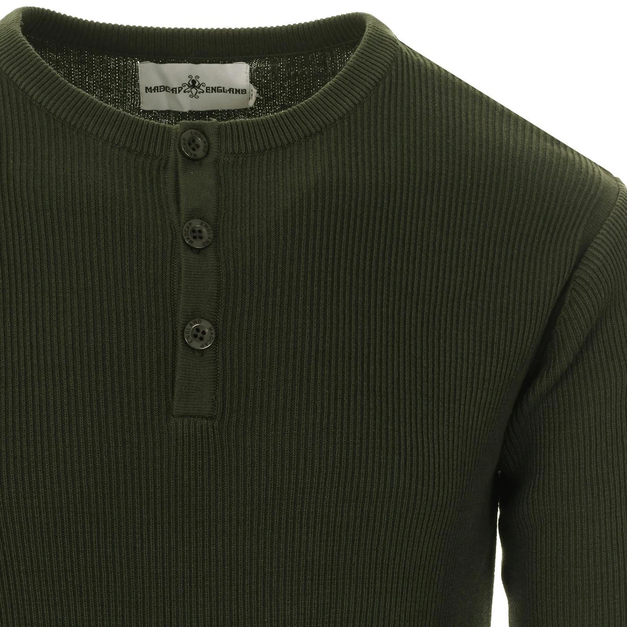 Caine Ribbed Grandad Top (Rosin) - Image 16