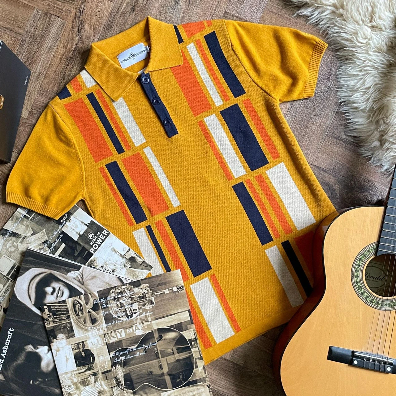 Comet Retro 60s Mod Polo Shirt (B) - Image 10