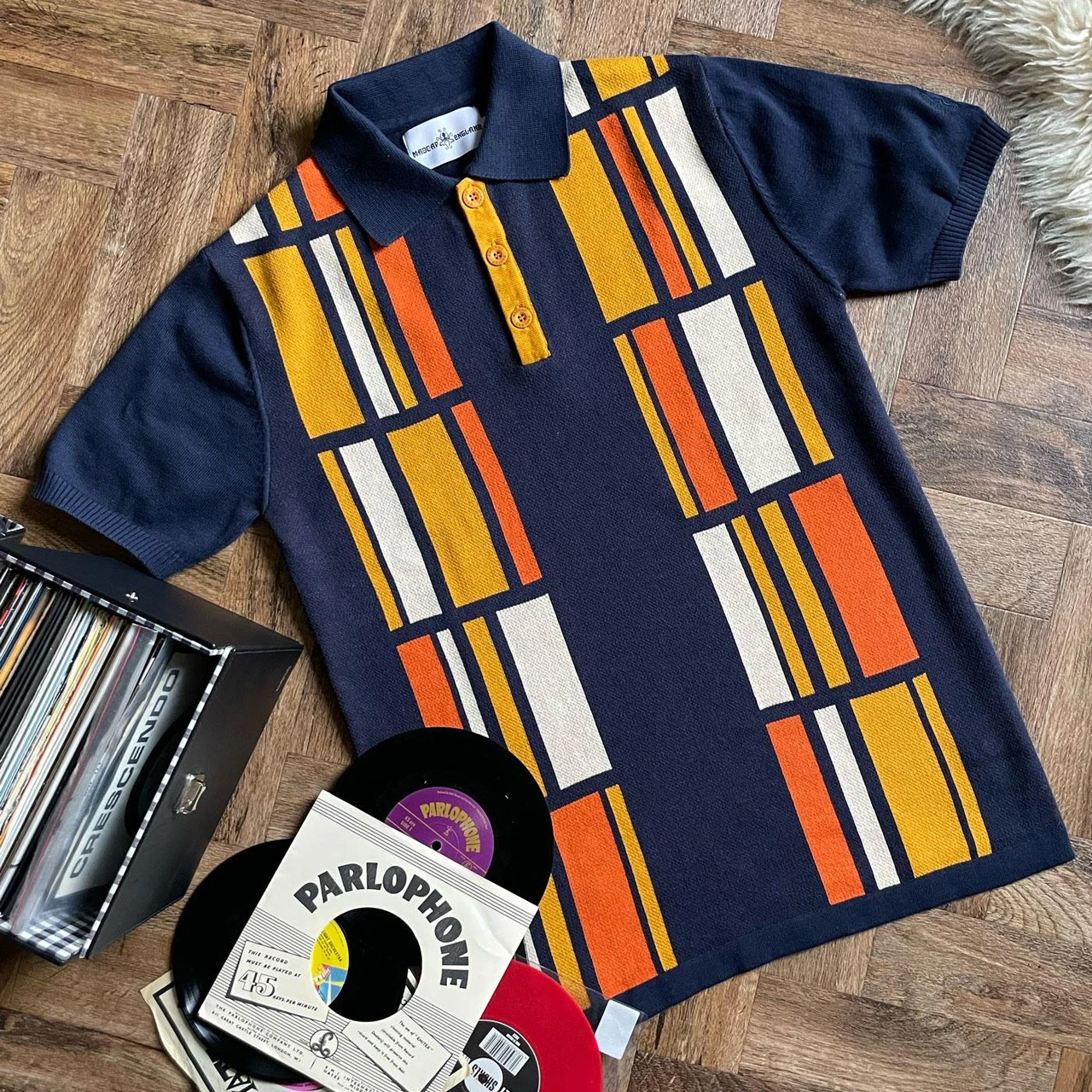 Comet Retro 60s Mod Polo Shirt (B) - Image 6