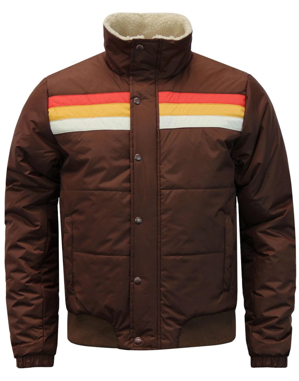 Edge Retro 1970s Stripe Ski Jacket - Image 2