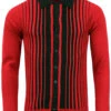 Everly 60s Mod Stripe Polo Cardigan