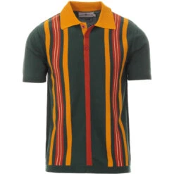 Farlowe Mod Stripe Knit Polo Top GO