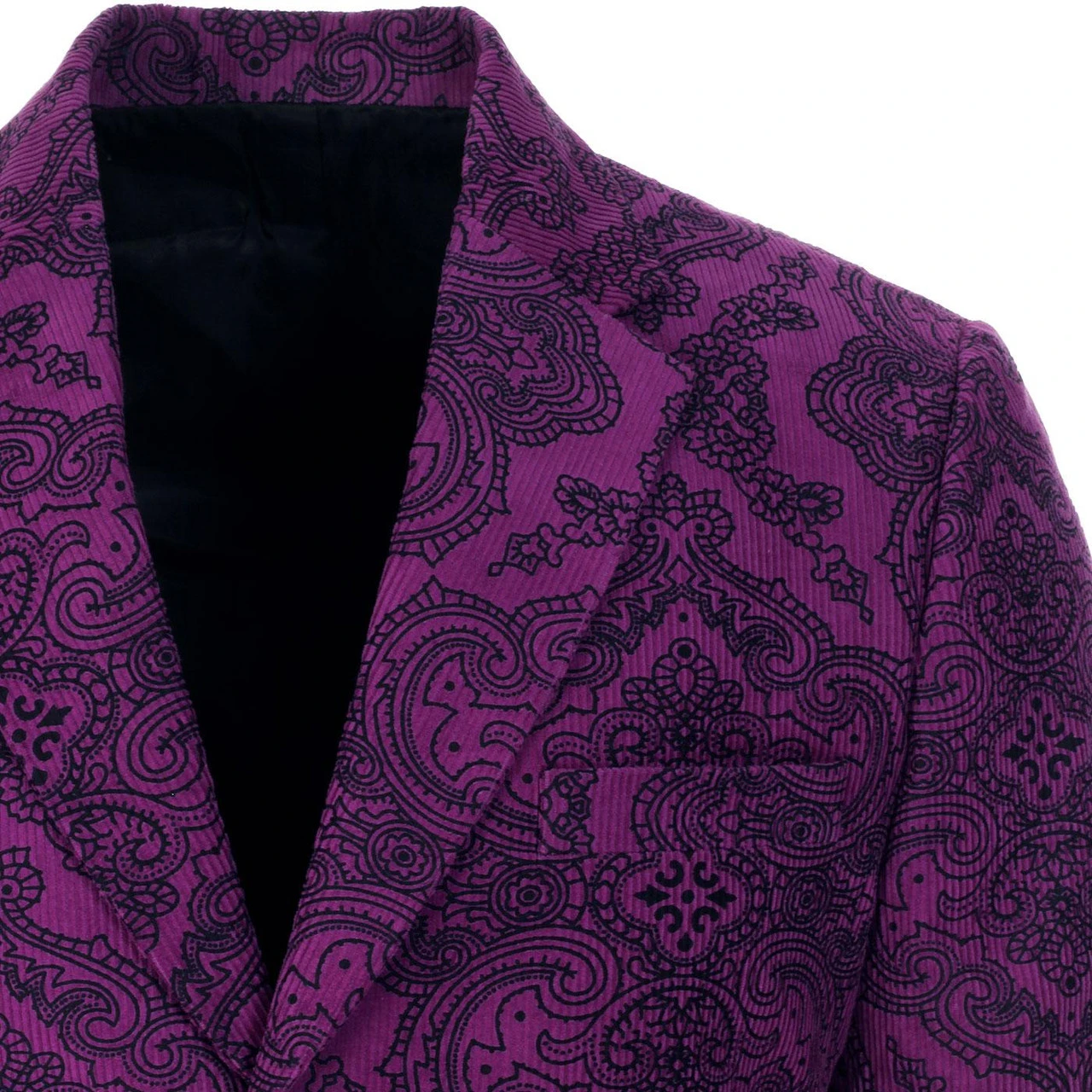 Purple Paisley Rave 60s Cord Blazer - Image 5