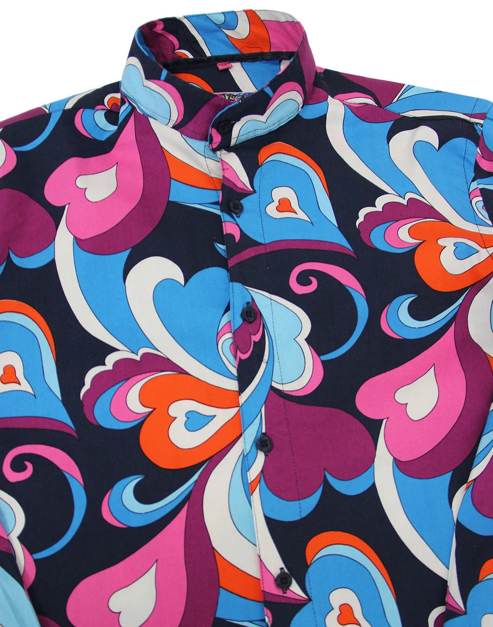 Indra Paisley Surf Grandad Shirt - Image 3