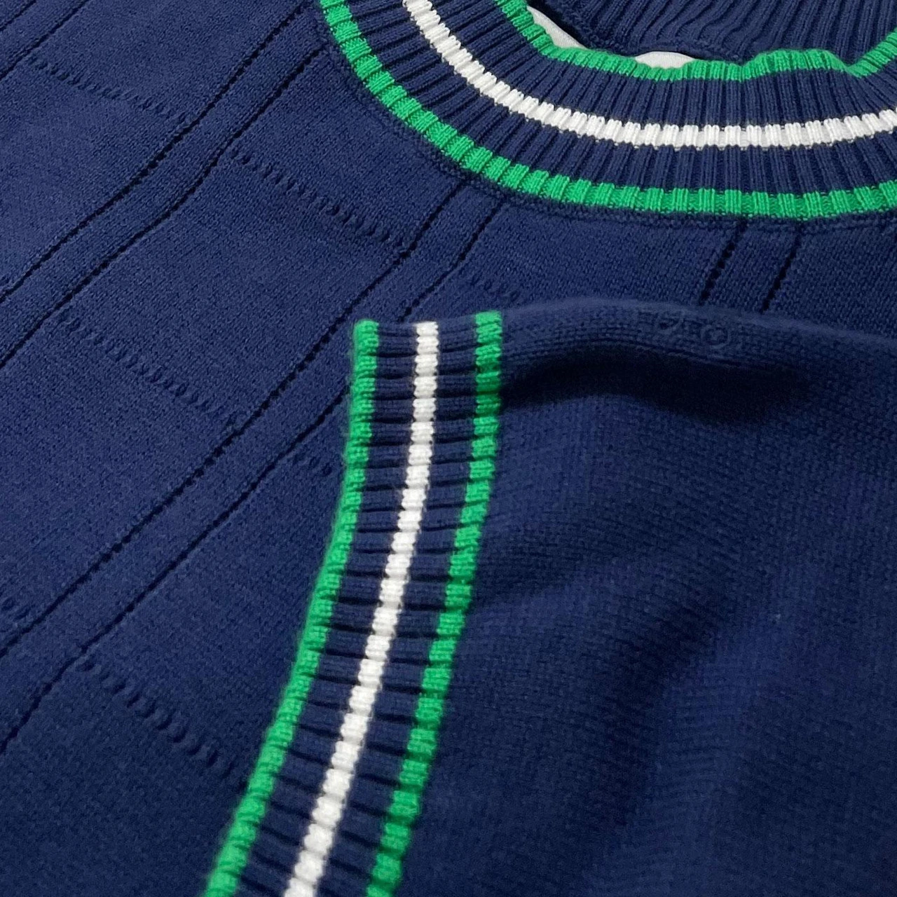 Wilson Pointelle Knit Mod Mock Turtleneck Tipped Tee In Zinfandel - Image 13