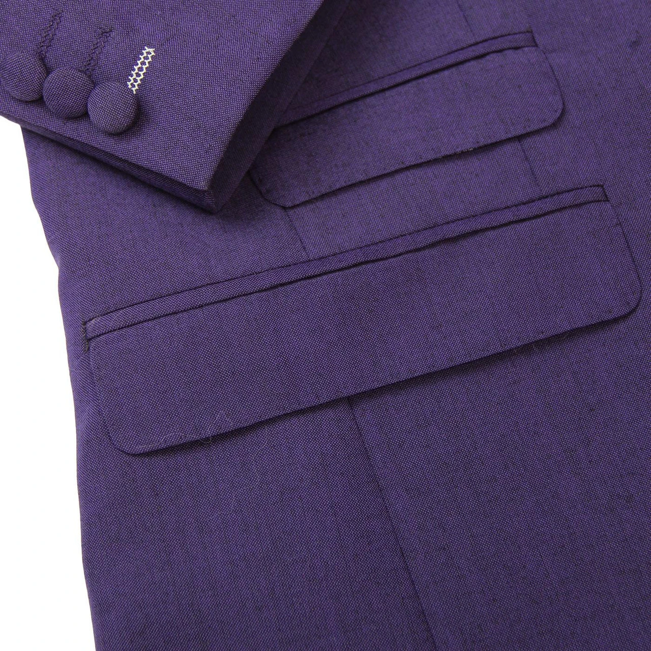 Mod Mohair Tonic Suit Blazer PURPLE - Image 12