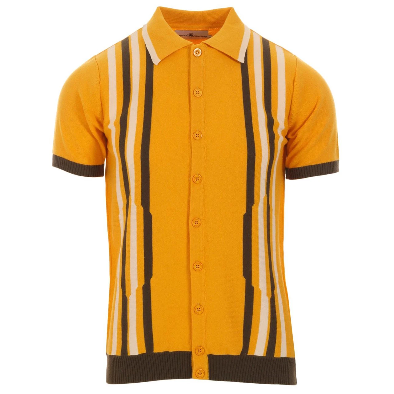 Shockwave Mod Stripe Knit Polo Top - Image 15