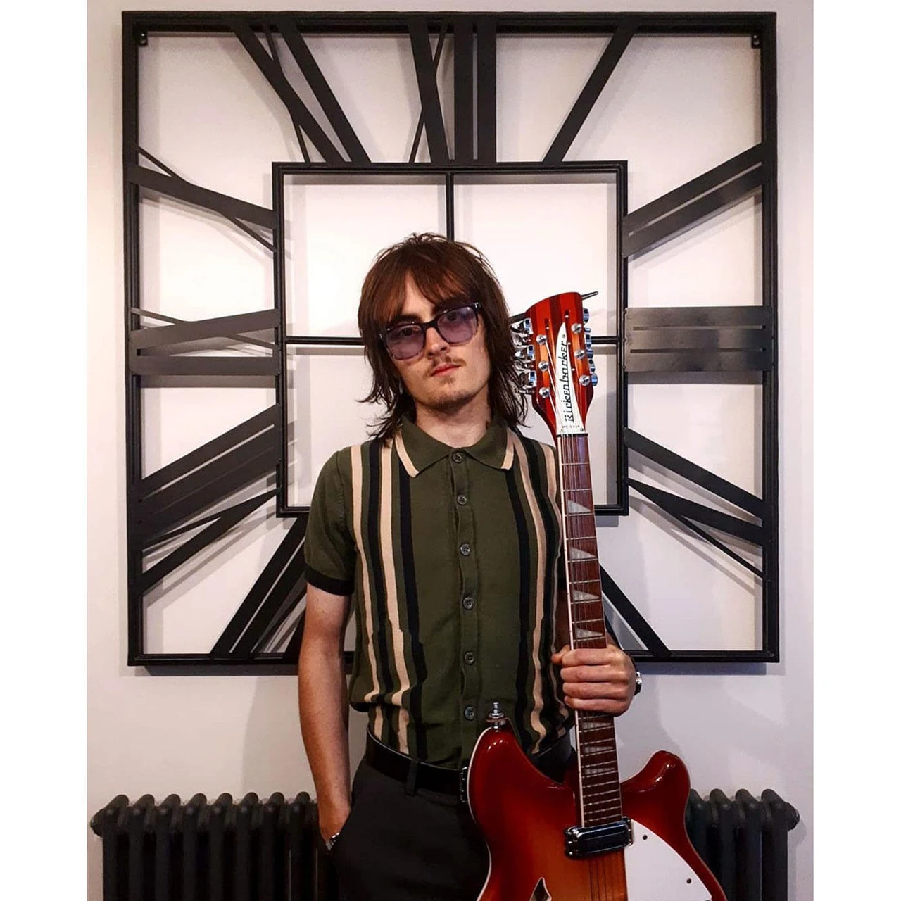 Shockwave Mod Stripe Knit Polo (CG)