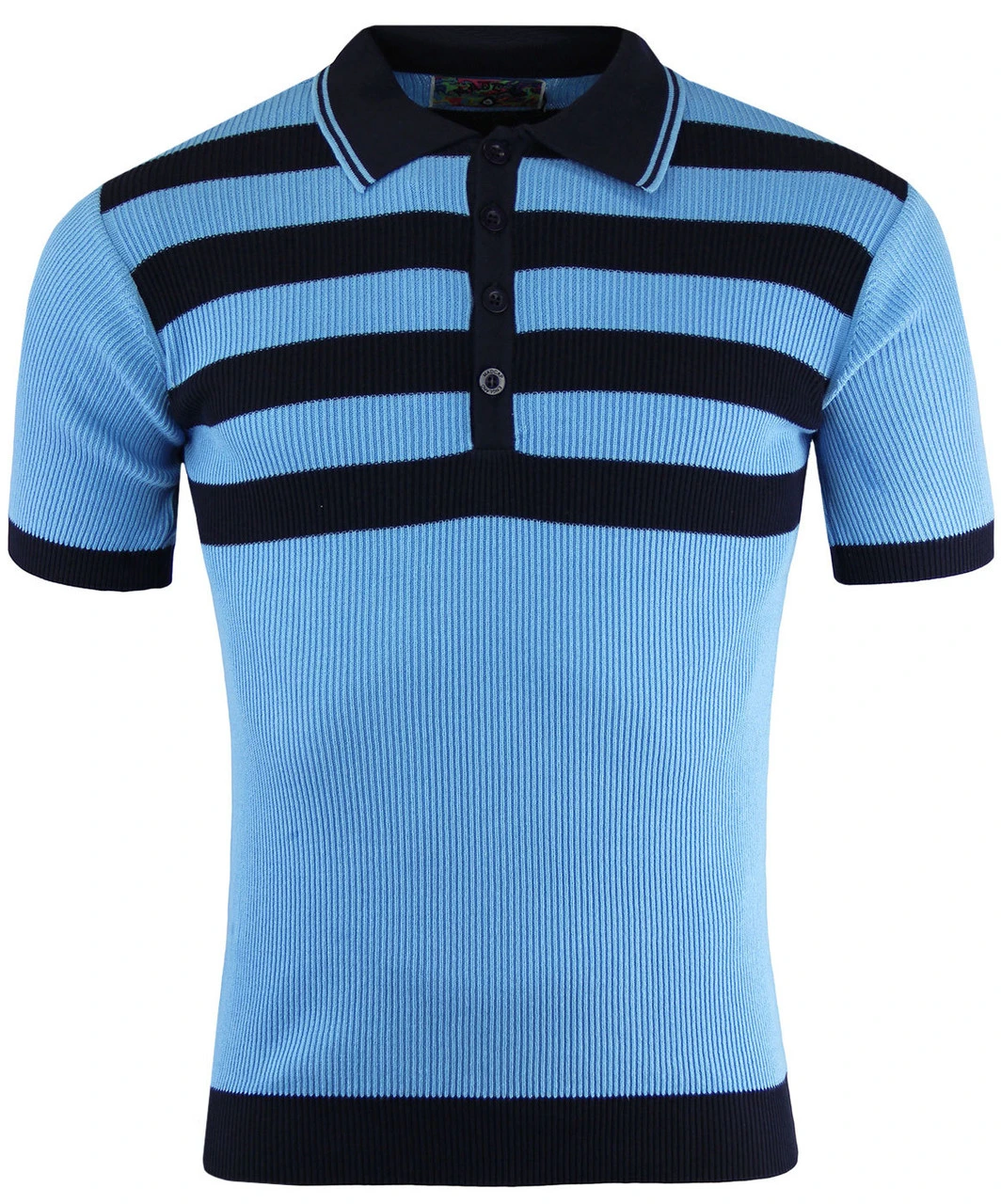 Terry Mod Ribbed Stripe Polo (Z) - Image 13