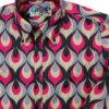Trip Flames Retro Mod Op Art Shirt