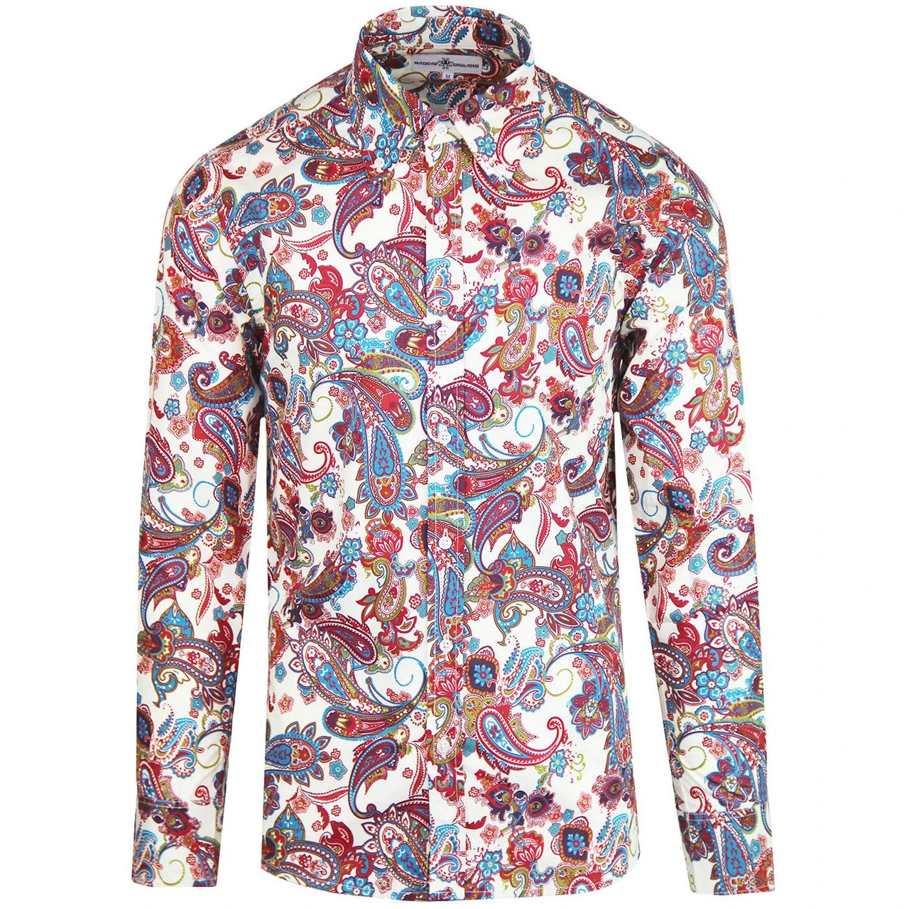Trip Paisley Retro Mod 60s Shirt - Image 2