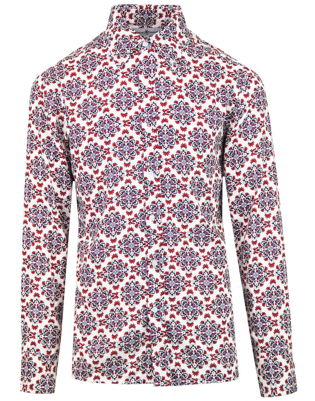 Wallflower Mod Rayon Floral Shirt - Image 3