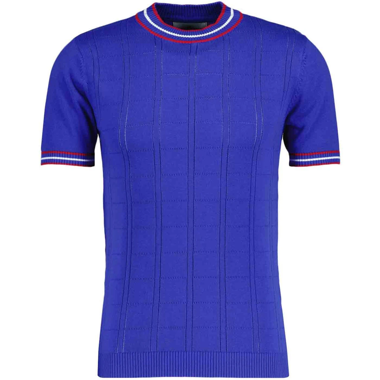 Wilson Pointelle Knit Mod Mock Turtleneck Tipped Tee In Zinfandel - Image 3