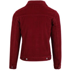 Woburn Retro Mod Cord Western Jacket In Tawny Port
