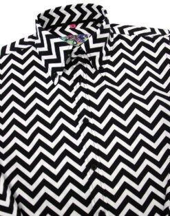 Zig Zag Trip Mod Button Down Shirt