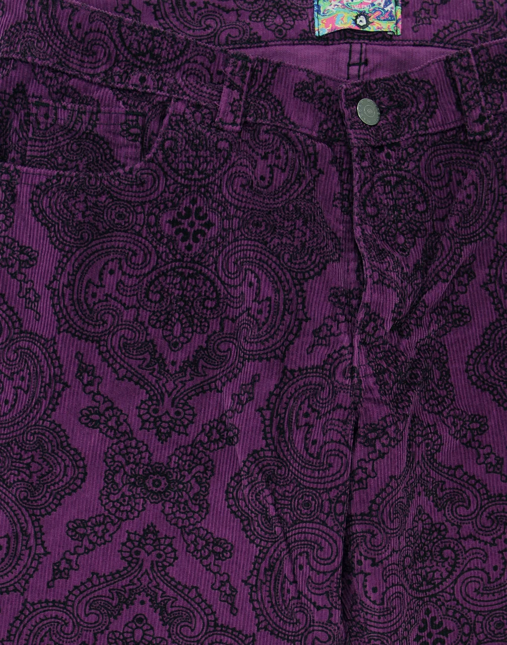 Paisley Rave Twill 70s Bellbottoms - Image 6