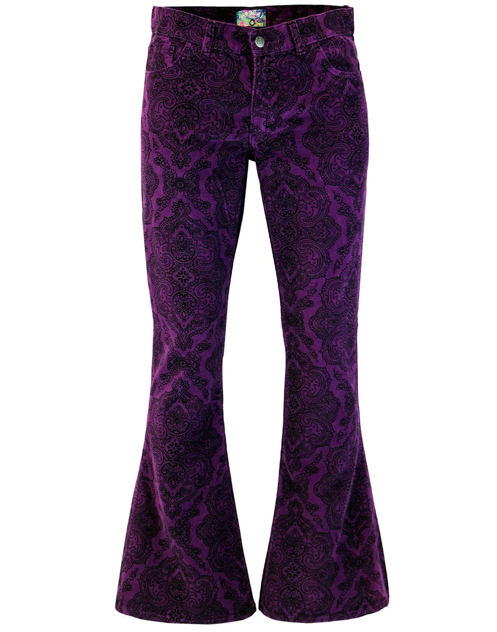 Paisley Rave Twill 70s Bellbottoms - Image 4