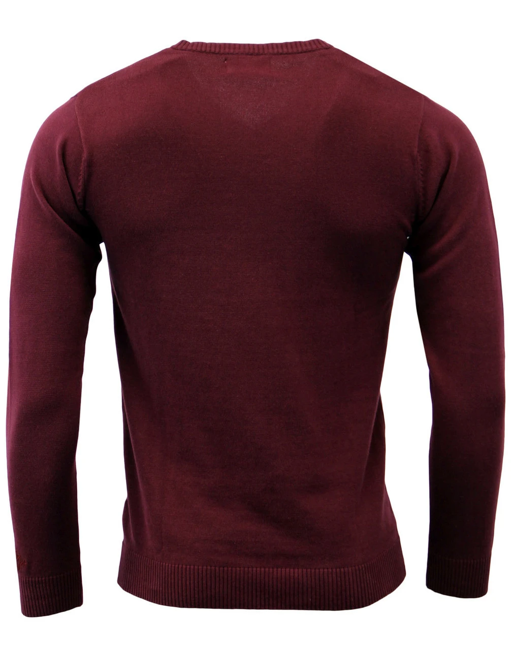 Redford 60s Mod V-Neck Jumper BISON - Image 3