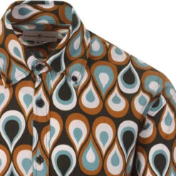 Trip Teardrops Mod Op Art Shirt NF