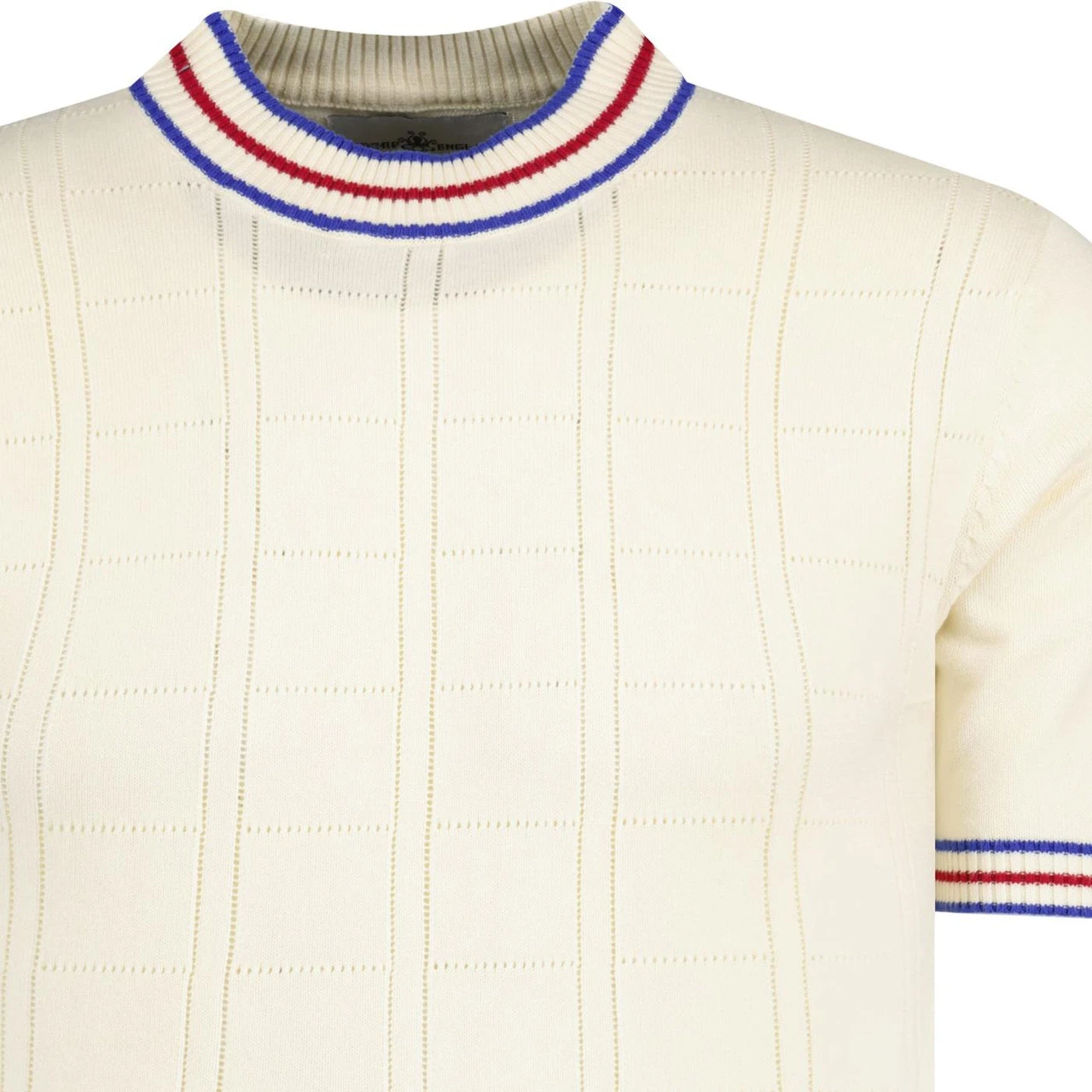 Wilson Pointelle Knit Mod Mock Turtleneck Tipped Tee In Zinfandel - Image 10