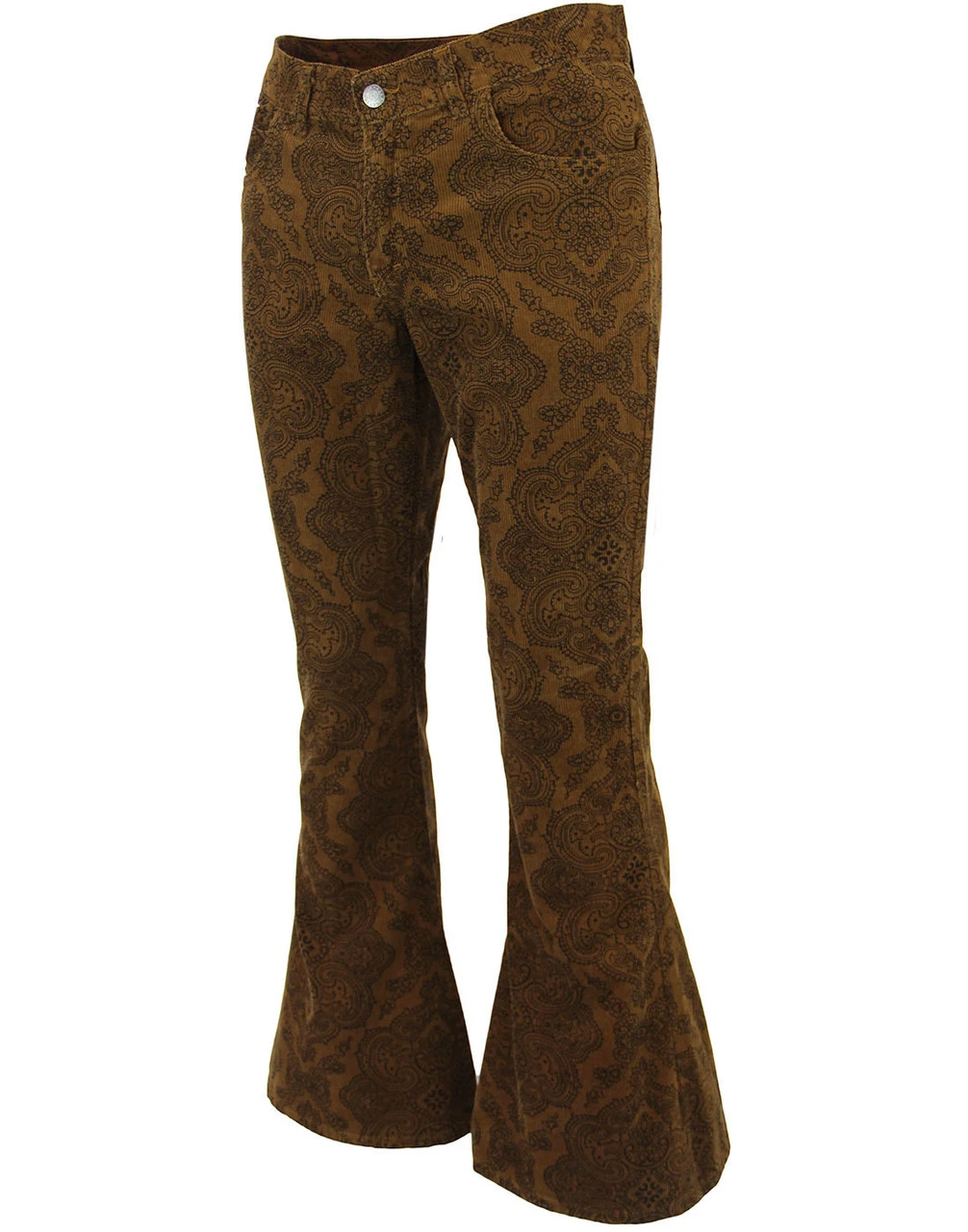 Paisley Rave Twill 70s Bellbottoms - Image 11
